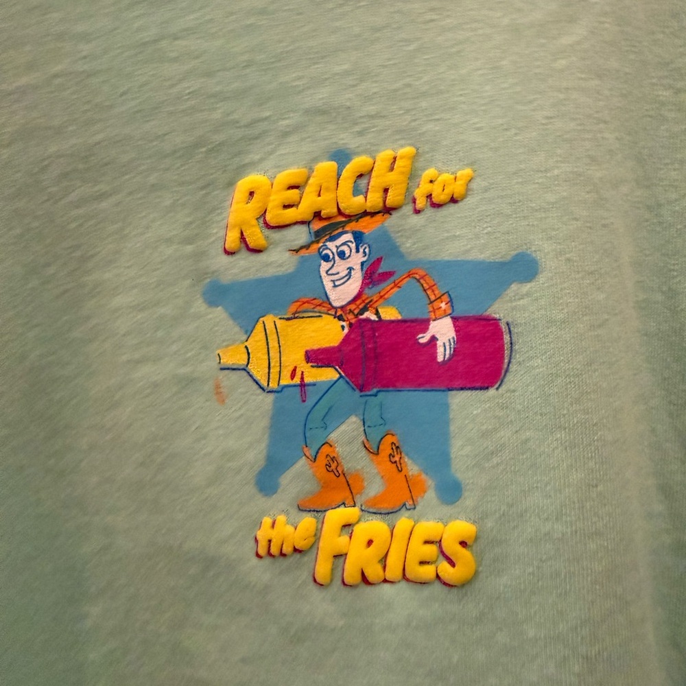 Disney long sleeve shirt ( reach for the fries) large - Picture 2 of 8
